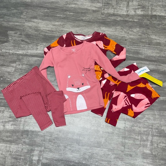 New carters 4 pc Fox Pjs - Picture 7 of 11